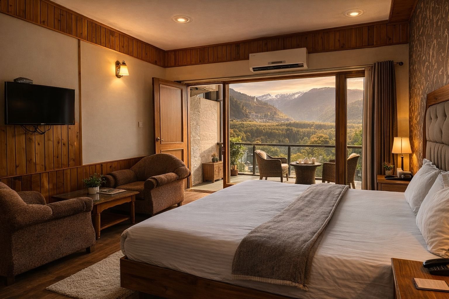 Manali Valley Resort room